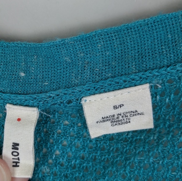 Anthropologie | Moth Blue Button Cardigan - E90 - Picture 3 of 5